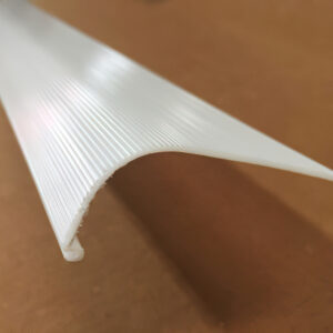 Under Cabinet Opal Smooth Acrylic – UC322-4 – 2-5/8″ x 1-1/4″ x 48″ (custom lengths available)