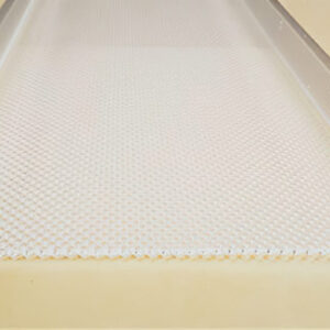 Clear Prism Acrylic # 500-2 Wrap Diffuser –  7-1/2″ x 1-3/8″ x 47-13/16″; 6-7/8″ H-H; Angle Hook