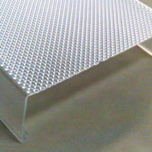 Clear Prism Acrylic # 550-2 Wrap Diffuser – 8″ x 1-3/4″ x 47-3/4″; 7-1/8″ H-H; “J” Hook